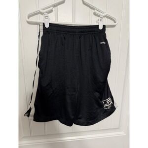 Reebok LA Kings Shorts Boys Large Black Mesh NHL Face Off Collection 5976